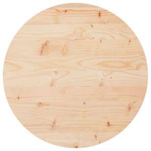 Tablero de mesa redondo madera maciza de pino Ø50x3 cm H