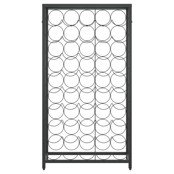 Garrafeira para 45 garrafas 54x18x100 cm ferro forjado preto M 3