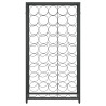 Botellero para 45 botellas hierro forjado negro 54x18x100 cm 3