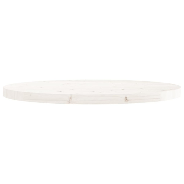 Tablero de mesa redondo madera maciza de pino blanco Ø70x3 cm M 3