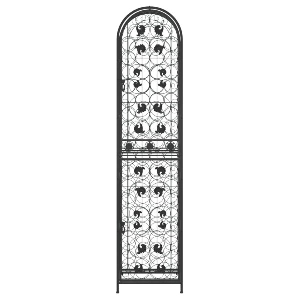 Botellero para 73 botellas hierro forjado negro 45x36x200 cm M 3