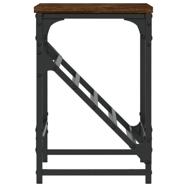 Mueble zapatero madera de ingeniería marrón roble 60x30x45 cm M 5