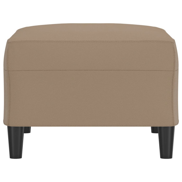 Reposapiés de cuero sintético color capuchino 70x55x41 cm M 4