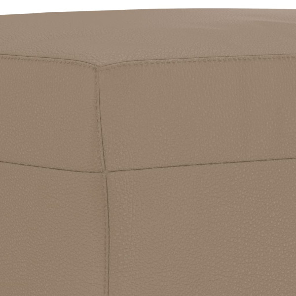 Apoio de pés 70x55x41 cm couro artificial cappuccino M 5