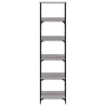 Estantería de madera de ingeniería gris Sonoma 50x33x188.5 cm 4