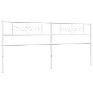 Cabeceira de cama 200 cm metal branco H
