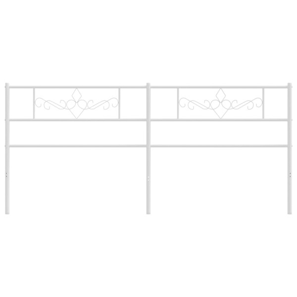 Cabeceira de cama 200 cm metal branco M 3