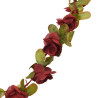 Guirnaldas de flores artificiales 6 uds rojo tinto 250 cm 5