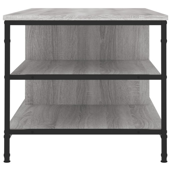 Mesa de centro madera contrachapada gris Sonoma 100x50x45 cm M 5