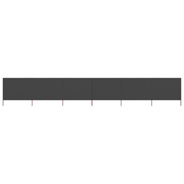 Para-vento com 6 painéis em tecido 800x80 cm cinzento M 2