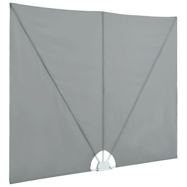 Toldo lateral plegable terraza gris 400x200 cm M 4