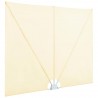 Toldo lateral plegable terraza color crema 400x200 cm 3