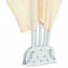 Toldo lateral plegable terraza color crema 400x200 cm 5