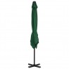 Guarda-sol cantilever com poste alumínio 250x250 cm verde 4