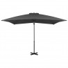 Guarda-sol cantilever com poste alumínio 250x250 cm antracite 3