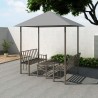 Pérgula para jardim com mesa e bancos 2.5x1.5x2.4 m antracite 5