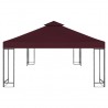 Cobertura gazebo c/ 2 camadas 310 g/m² 3x3 m bordô 2