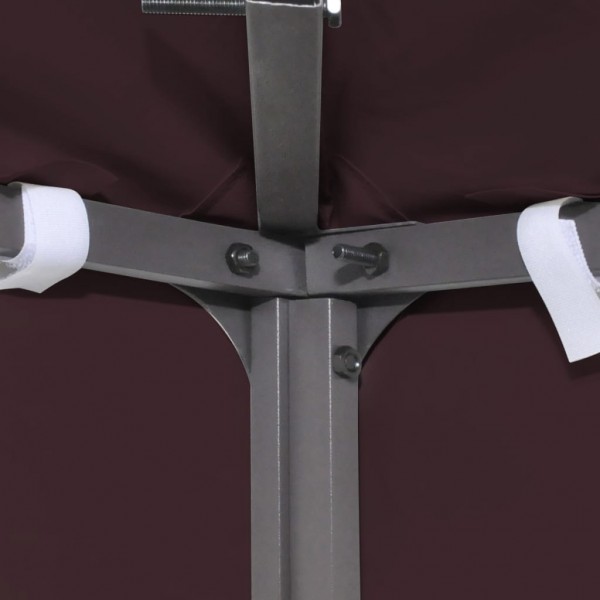 Toldo de cenador 2 niveles 310 g/m² 3x3 m burdeos M 3
