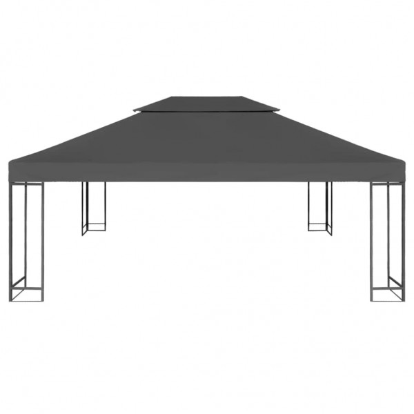 Cobertura gazebo c/ 2 camadas 310 g/m² 4x3 m antracite M 2
