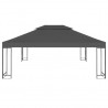 Cobertura gazebo c/ 2 camadas 310 g/m² 4x3 m antracite 2