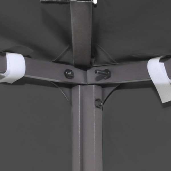 Toldo de cenador 2 niveles 310 g/m² 4x3 m gris antracita M 3