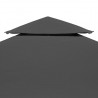 Cobertura gazebo c/ 2 camadas 310 g/m² 4x3 m antracite 5