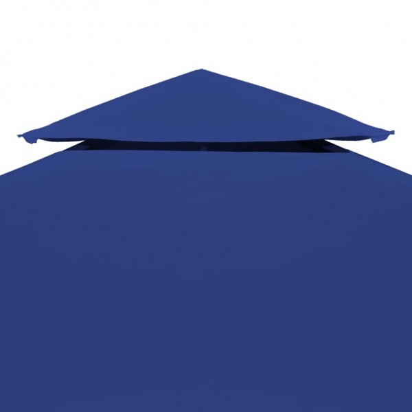 Cobertura gazebo c/ 2 camadas 310 g/m² 4x3 m azul M 5