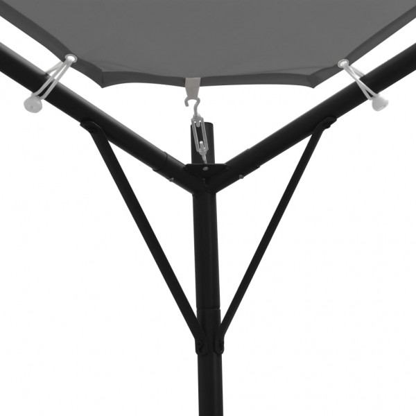 Cenador gris antracita 4x4 m M 5