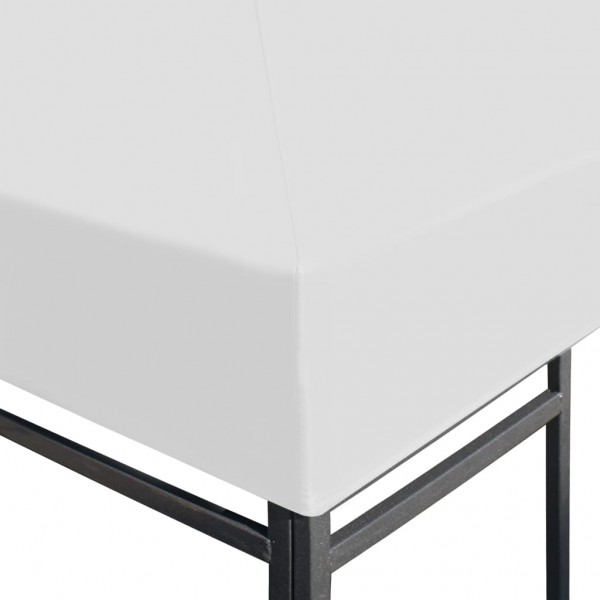 Cobertura de gazebo 310 g/m² 3x3 m branco nata M 5