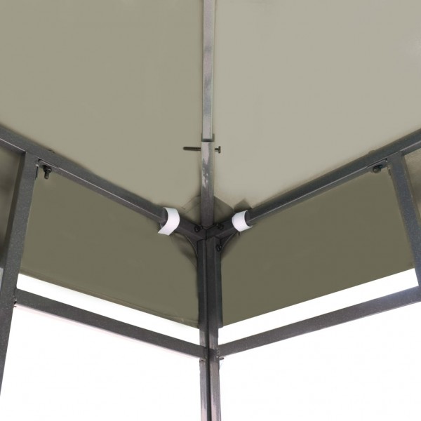 Toldo de cenador 310 g/m² 3x3 m beige M 4