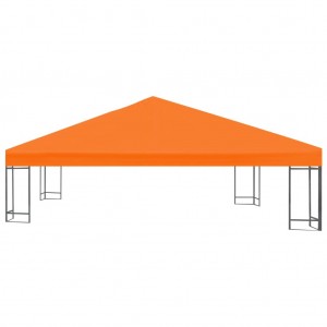 Cobertura de gazebo 310 g/m² 3x3 m laranja H