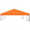 Cobertura de gazebo 310 g/m² 3x3 m laranja 2