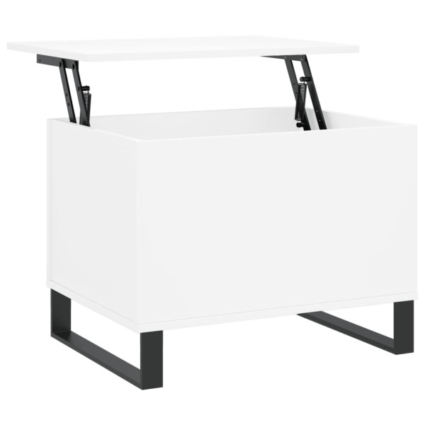 Mesa de centro madera contrachapada blanco 60x44.5x45 cm M 2
