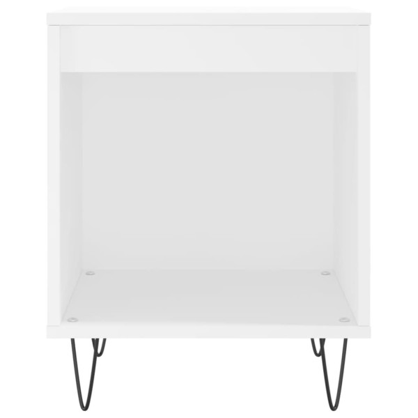 Mesas de cabeceira 2pcs 40x35x50 cm derivados de madeira branco M 5