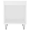 Mesas de cabeceira 2pcs 40x35x50 cm derivados de madeira branco 5