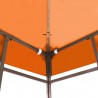 Cobertura de gazebo 310 g/m² 3x3 m laranja 4