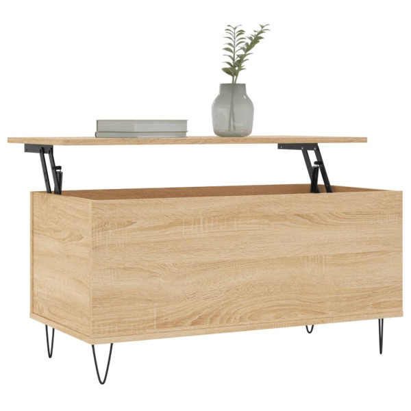 Mesa de centro madera contrachapada roble Sonoma 90x44.5x45 cm M 3