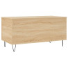 Mesa de centro madera contrachapada roble Sonoma 90x44.5x45 cm 5