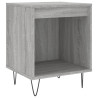 Mesita de noche 2 uds madera ingeniería gris Sonoma 40x35x50 cm 4