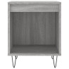 Mesita de noche 2 uds madera ingeniería gris Sonoma 40x35x50 cm 5