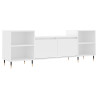 Mueble para TV madera contrachapada blanco 160x35x55 cm 2