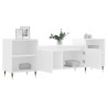 Mueble para TV madera contrachapada blanco 160x35x55 cm 4