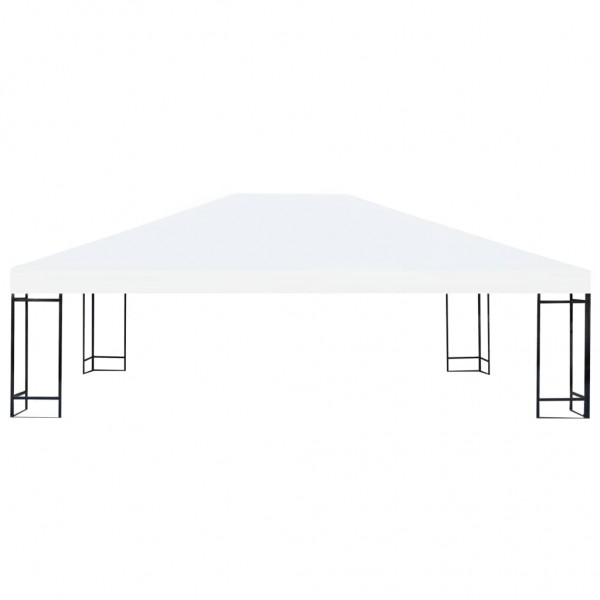 Toldo de cenador 310 g/m² 4x3 m blanco crema M 2