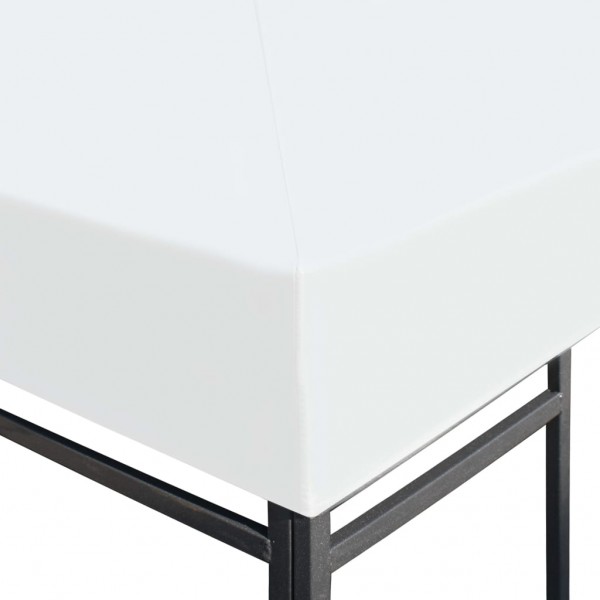 Cobertura de gazebo 310 g/m² 4x3 m branco nata M 5