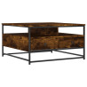 Mesa de centro 80x80x45 cm derivados de madeira carvalho fumado 2