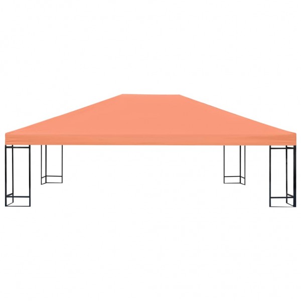 Toldo de cenador 310 g/m² 4x3 m naranja M 2