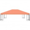 Toldo de cenador 310 g/m² 4x3 m naranja 2