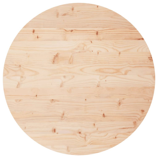 Tablero de mesa redondo madera maciza de pino Ø80x3 cm M 2