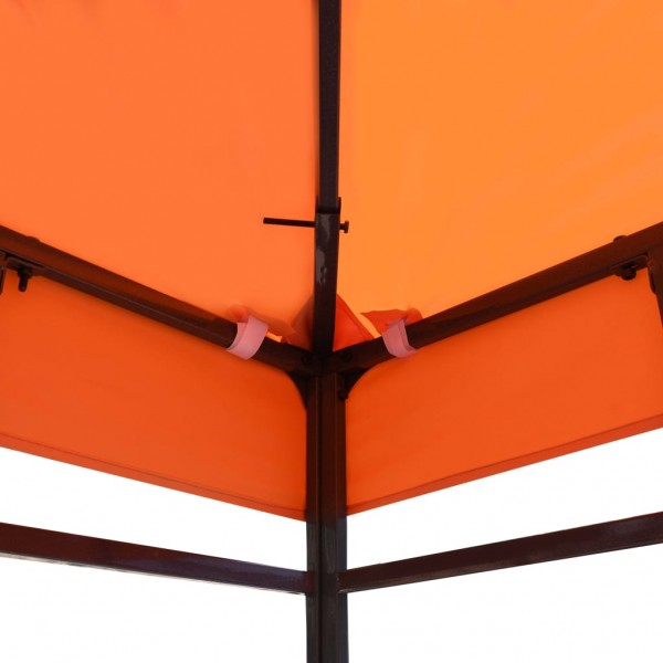 Toldo de cenador 310 g/m² 4x3 m naranja M 4