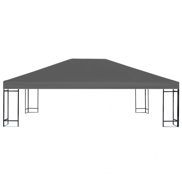 Toldo de cenador 310 g/m² 4x3 m gris M 2